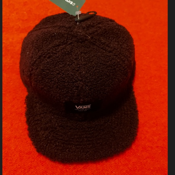 Vans Off the wall unisex brown plum fleecy baseball cap NWT - Picture 2 of 9